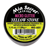 Micro Glitter Acryl-Pulver Yellow Stone